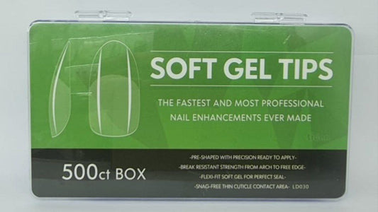 Tips SOFT GEL 550 UNIDADES ALMENDRAS