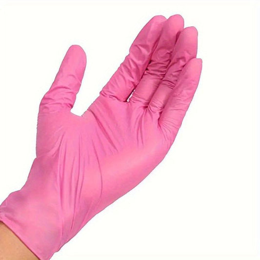 Guantes de Nitrilo Rosa 100 Unidades