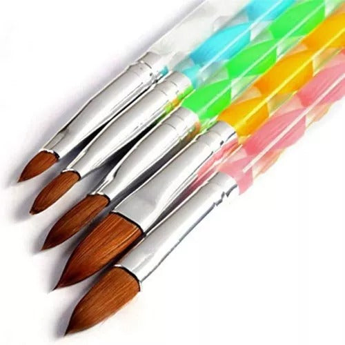 SET DE 5 PINCELES PARA ACRÍLICO