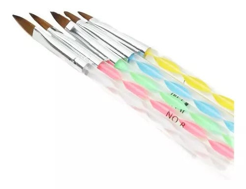 SET DE 5 PINCELES PARA ACRÍLICO