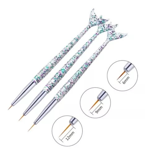 SET DE PINCELES LINER COLA DE SIRENA