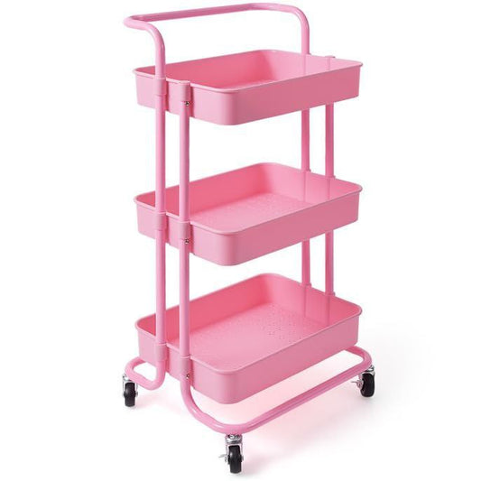 Carrito Auxiliar Rosa