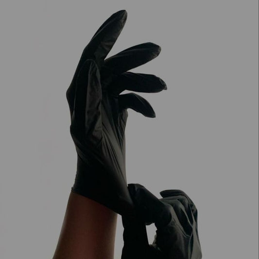 Guantes de Nitrilo Negros 100 Unidades