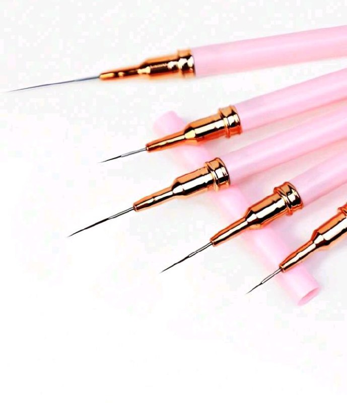 Pack Pinceles Liner x5 Rosa