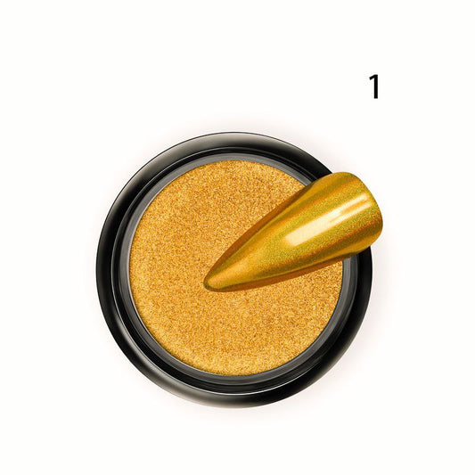 Polvo Efecto Espejo Dorado