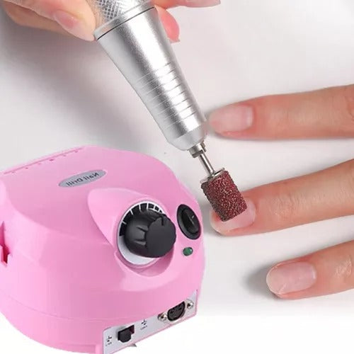 Torno Profesional Uñas Pedicura Manicura 45000 Rpm Rosa