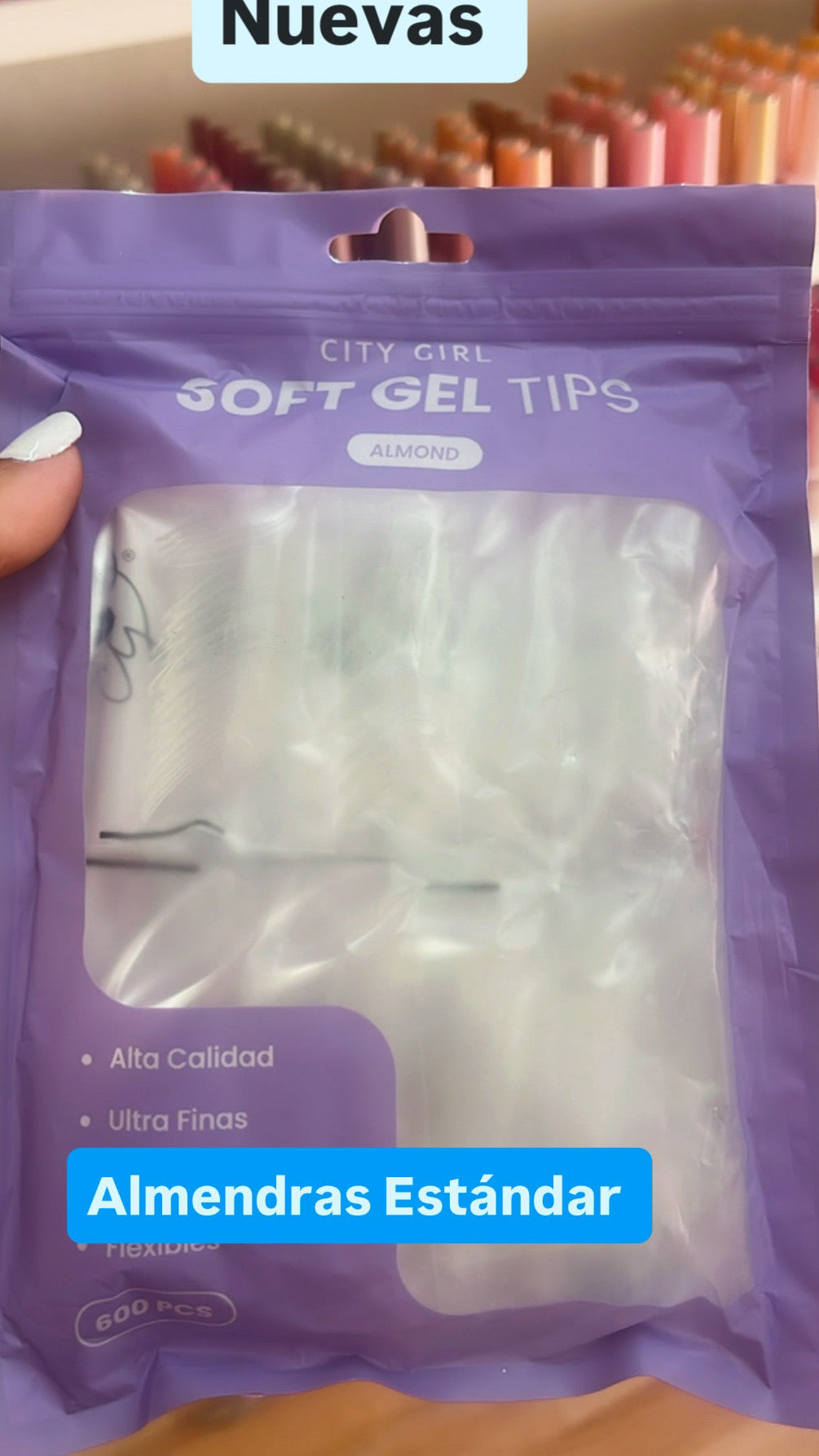 Tips soft gel Almendra Estándar