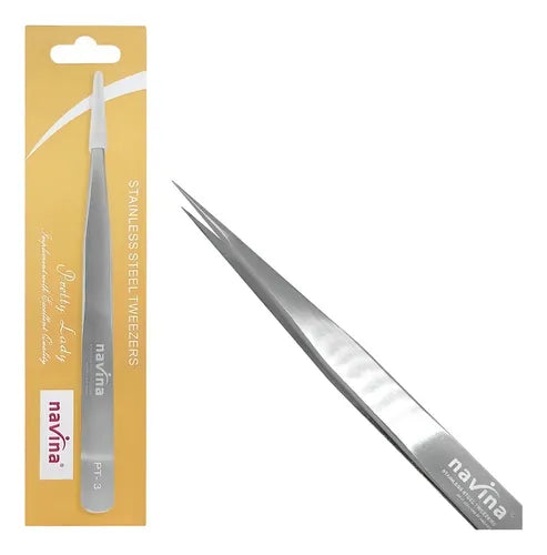 Pinza para Pestañas Recta NAVINA