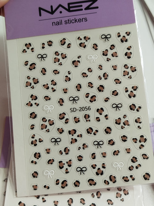Sticker Animal Print Marron