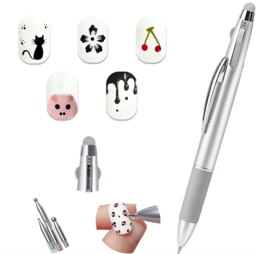 Puntero Dotting con Punta de Silicona 5 en 1