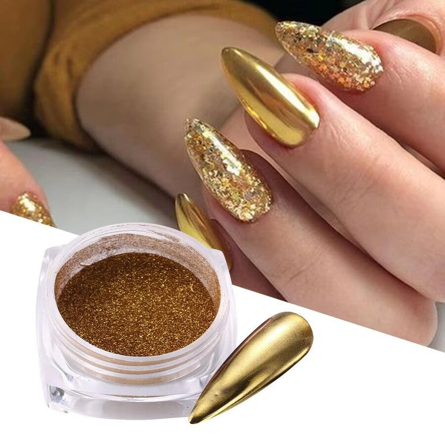 Polvo efecto Espejo Dorado