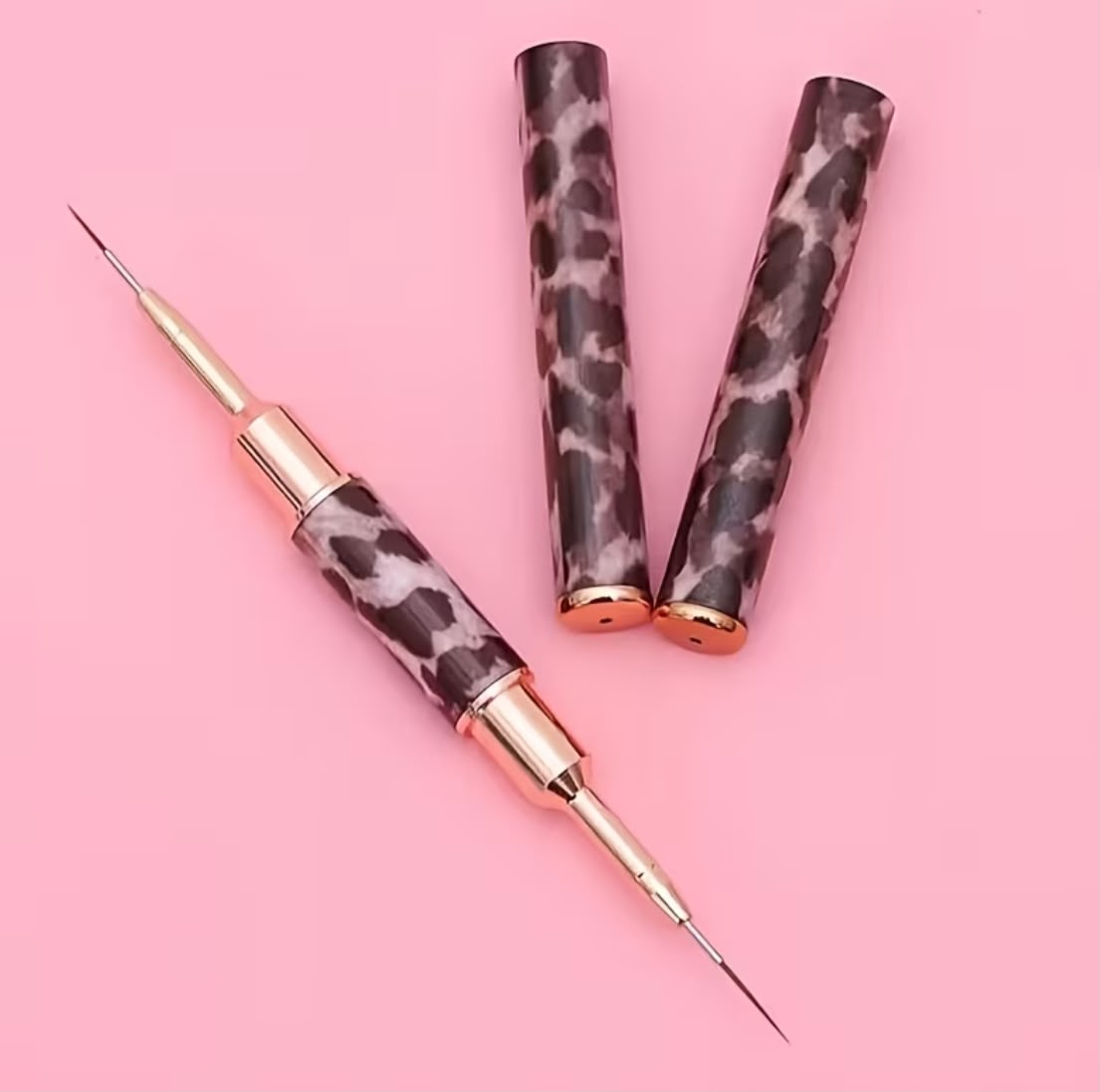 Pincel Liner Doble Punta con Tapa