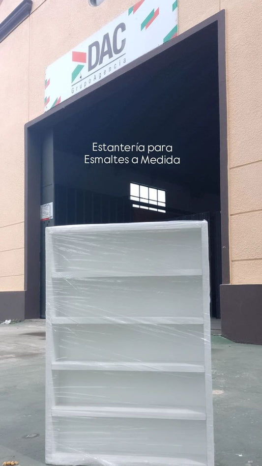 Estanteria para Esmaltes Medidas 50x72 Melamina Blanca