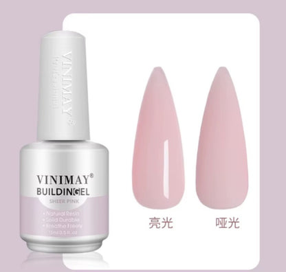 BUILDING GEL VINIMAY SHEER PINK