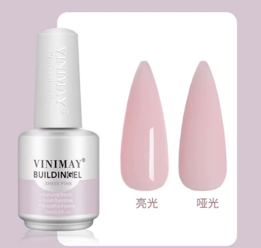 BUILDING GEL VINIMAY SHEER PINK