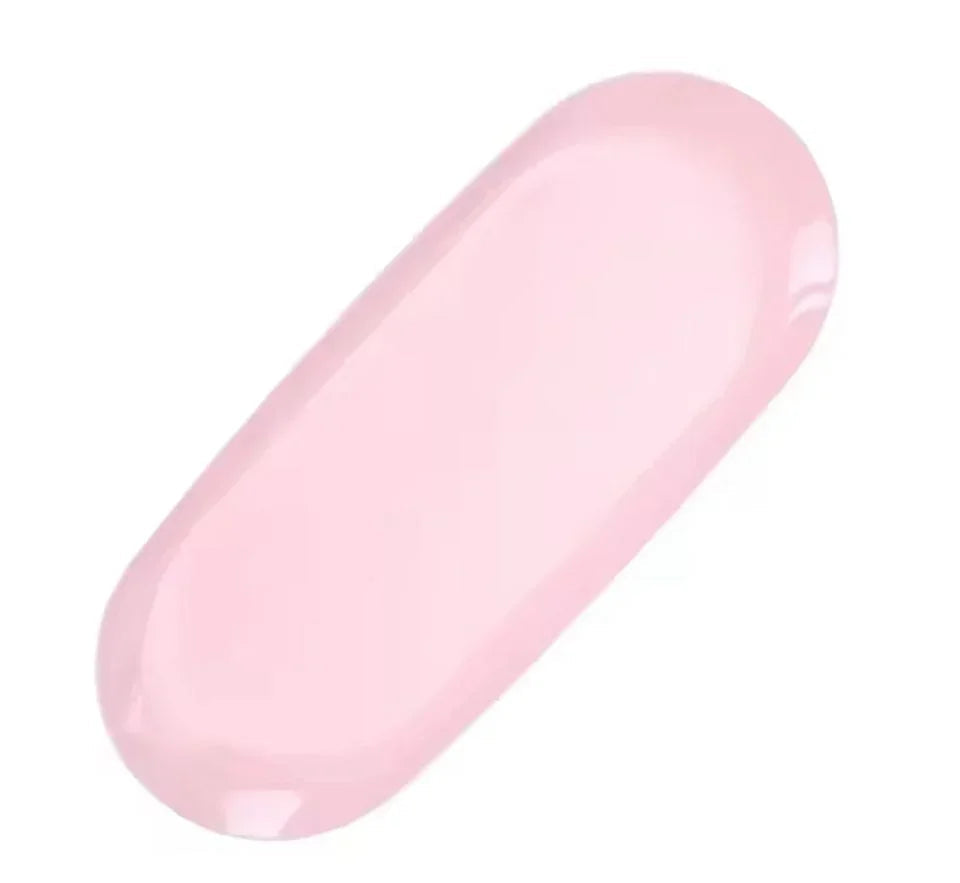 BANDEJA DE ACERO INOXIDABLE PASTEL ROSA
