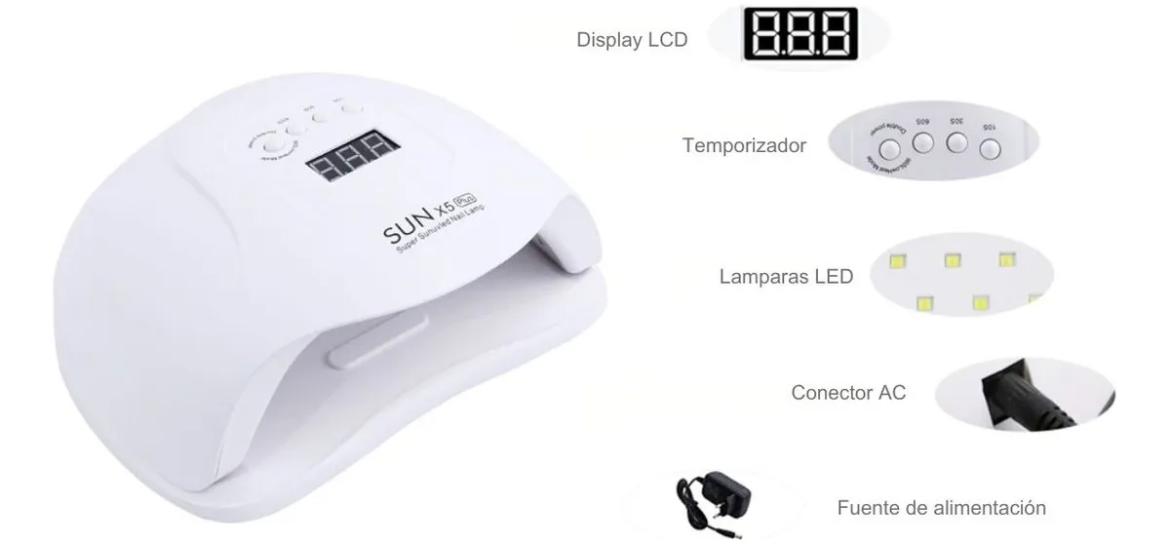 Lampara Uv Led SUN X5
